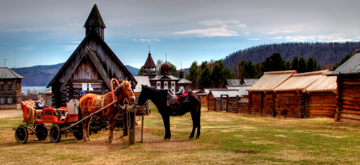 利斯特維揚卡（落葉松小鎮）-塔利茨木造博物館-  切爾基斯山纜車-貝加爾湖生態博物館-貝加爾魚市及紀念品市場
