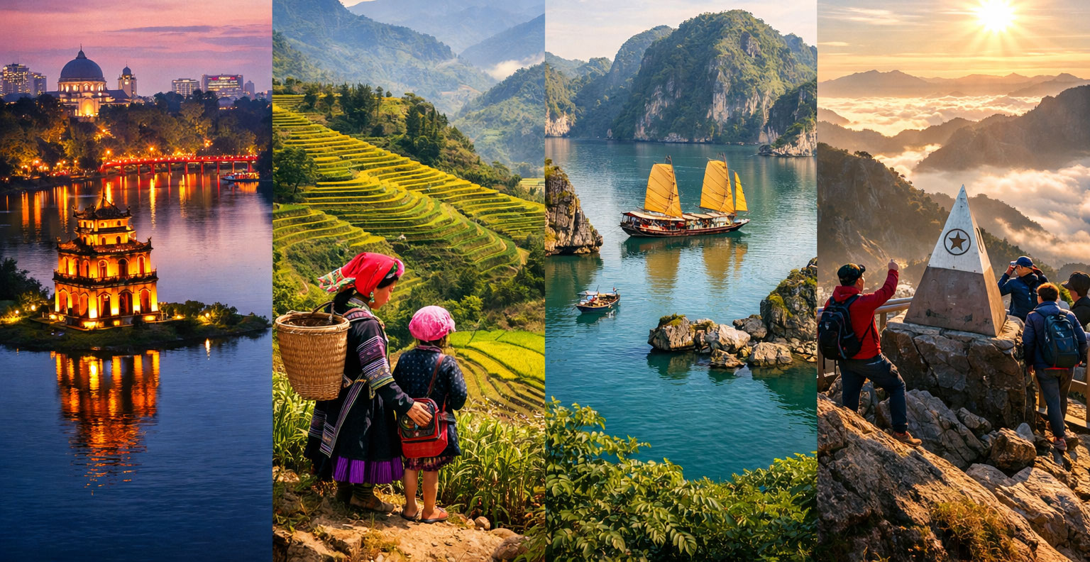 河內－沙壩－下龍灣－番西邦7日