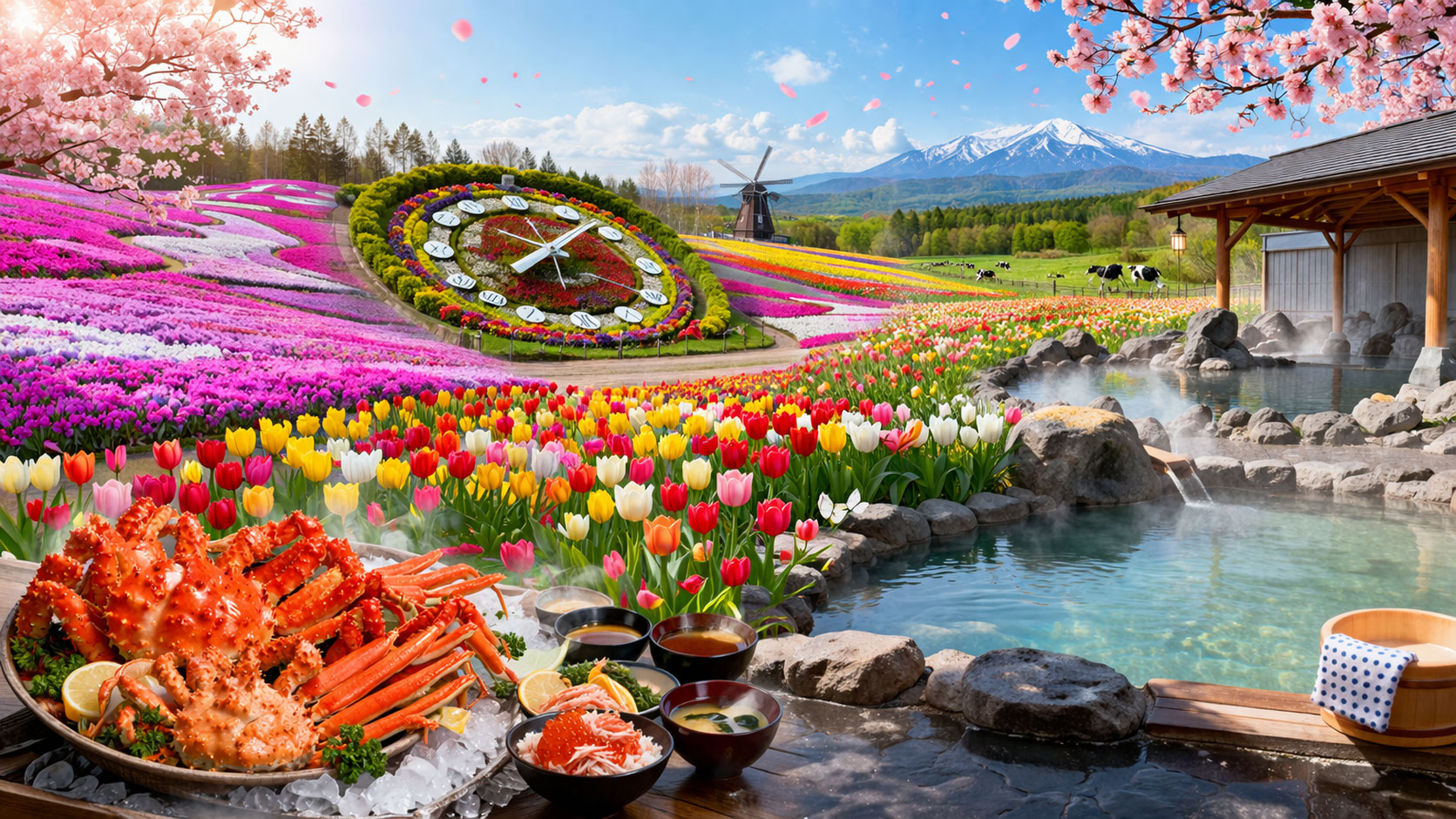 花羨北海道 三大蟹放題．三溫泉五日